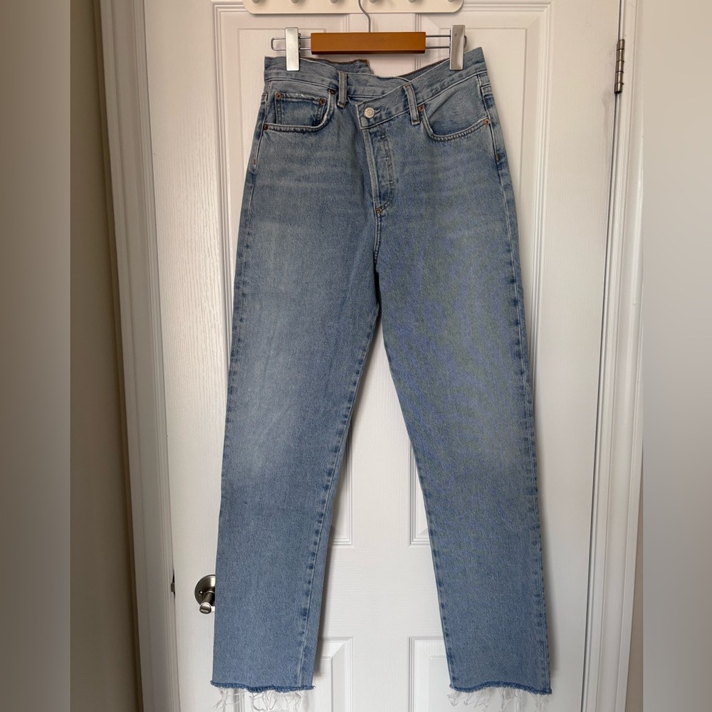 Agolde Criss Cross Straight in color Dimension, size 26